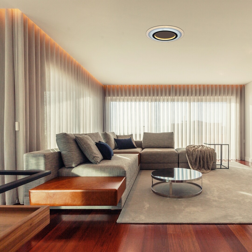Rabalux - LED Hämardatav laevalgusti LED/56W/230V 3000/4000/6000K matt kroom/must + kaugjuhtimispult