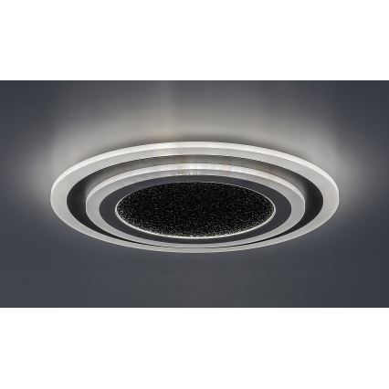 Rabalux - LED Hämardatav laevalgusti LED/56W/230V 3000/4000/6000K must + kaugjuhtimispult