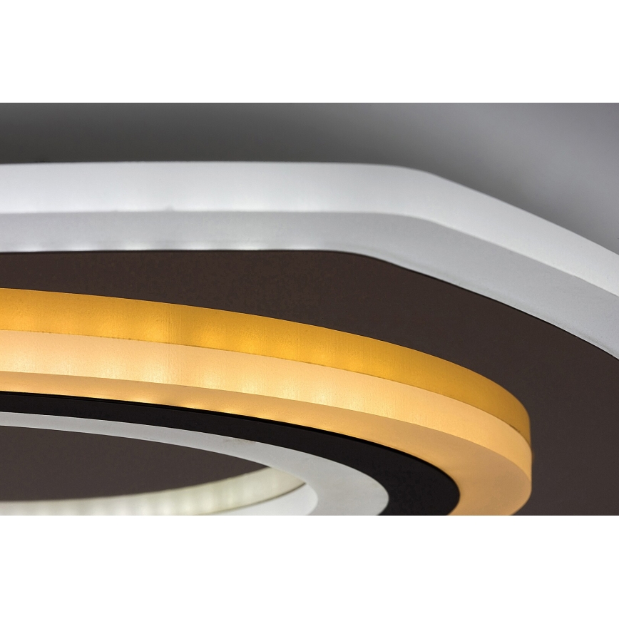 Rabalux - hämardatav LED-laelamp LED/60W/230V 3000/4000/6000K mattkroom/must + kaugjuhtimispult 48x48 cm