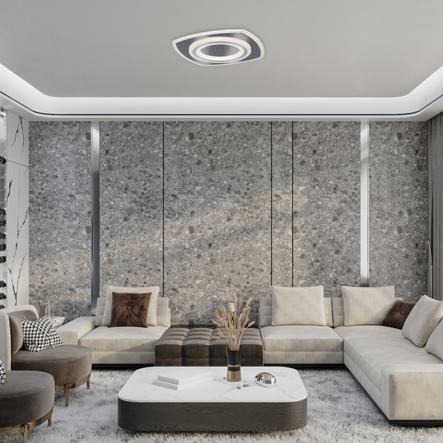 Rabalux - LED hämardatav laelamp LED/60W/230V 3000/4000/6000K mattkroom + kaugjuhtimispult 48x48 cm