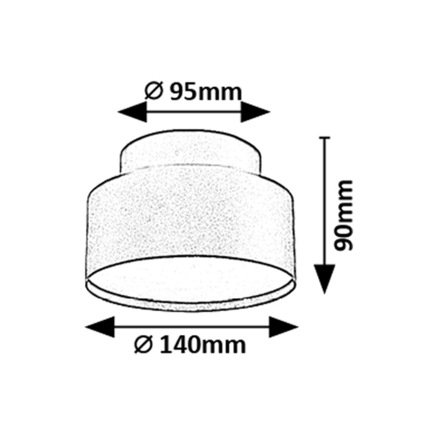 Rabalux - LED laevalgusti LED/24W/230V 3000K must Ø 14 cm