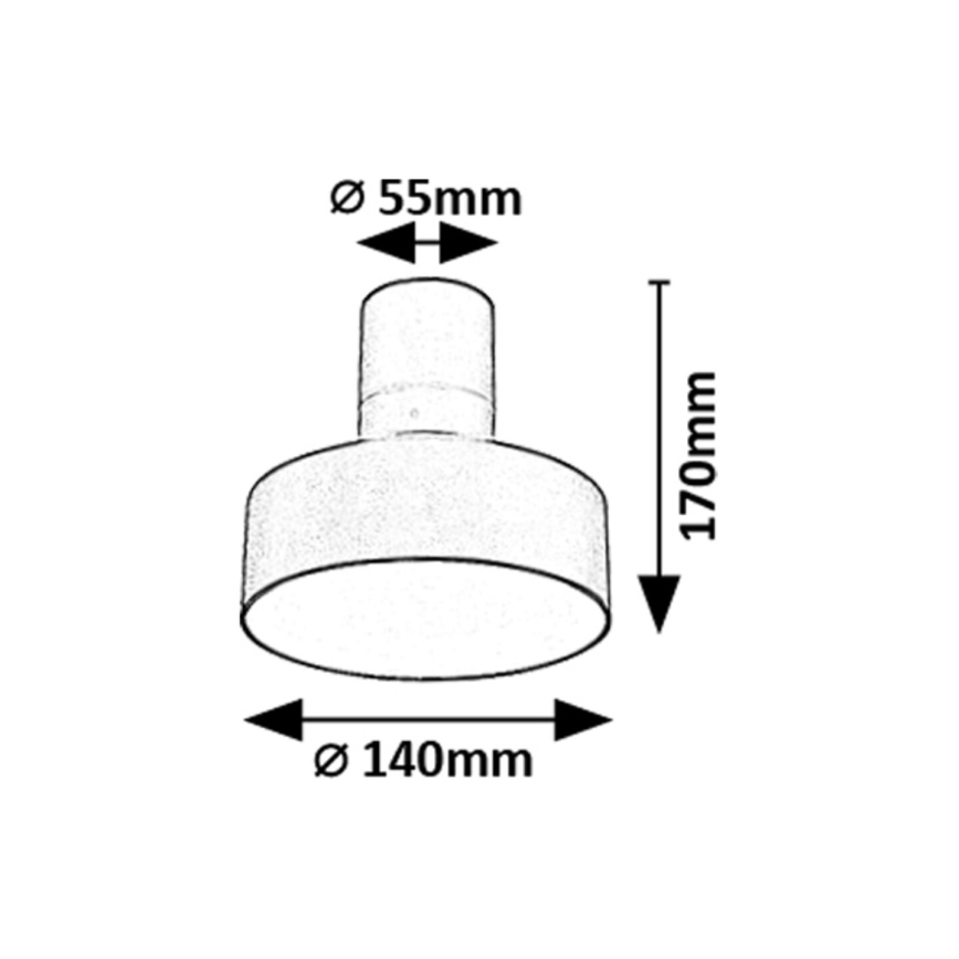 Rabalux - LED Laevalgusti LED/16W/230V 3000K must