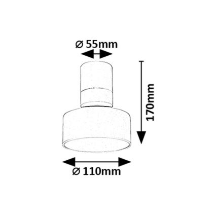 Rabalux - LED laelamp, 10W, 230V, 3000K, valge, Ø 11 cm