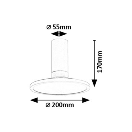 Rabalux - LED laelamp LED/20W/230V 3000K valge läbimõõt 20 cm