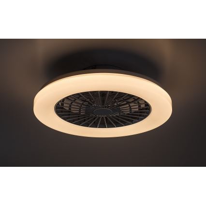 Rabalux - LED RGB Hämardatav laeventilaator valgustiga LED/48W/230V 3000-6500K + kaugjuhtimispult
