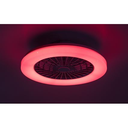 Rabalux - LED RGB Hämardatav laeventilaator valgustiga LED/48W/230V 3000-6500K + kaugjuhtimispult