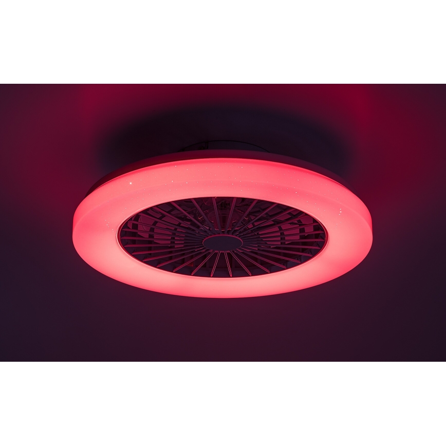 Rabalux - LED RGB Hämardatav laeventilaator valgustiga LED/48W/230V 3000-6500K + kaugjuhtimispult