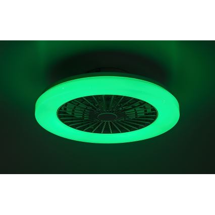 Rabalux - LED RGB Hämardatav laeventilaator valgustiga LED/48W/230V 3000-6500K + kaugjuhtimispult