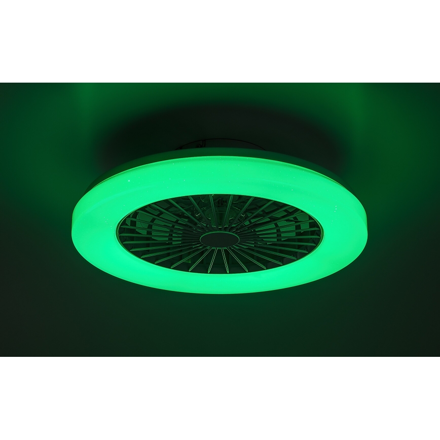 Rabalux - LED RGB Hämardatav laeventilaator valgustiga LED/48W/230V 3000-6500K + kaugjuhtimispult
