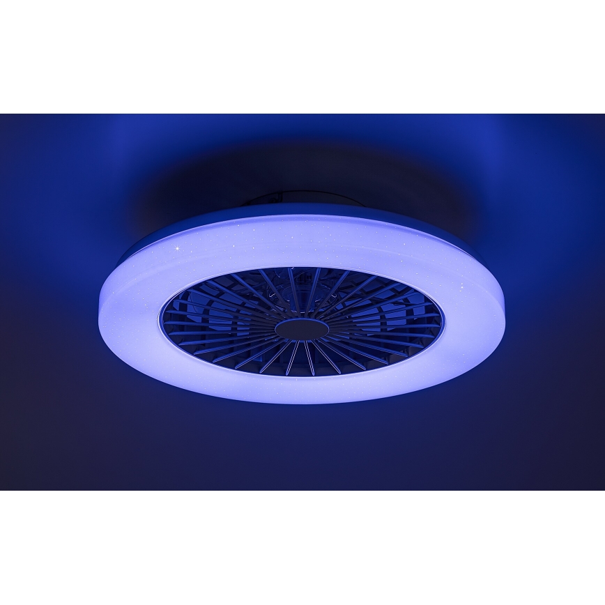 Rabalux - LED RGB Hämardatav laeventilaator valgustiga LED/48W/230V 3000-6500K + kaugjuhtimispult