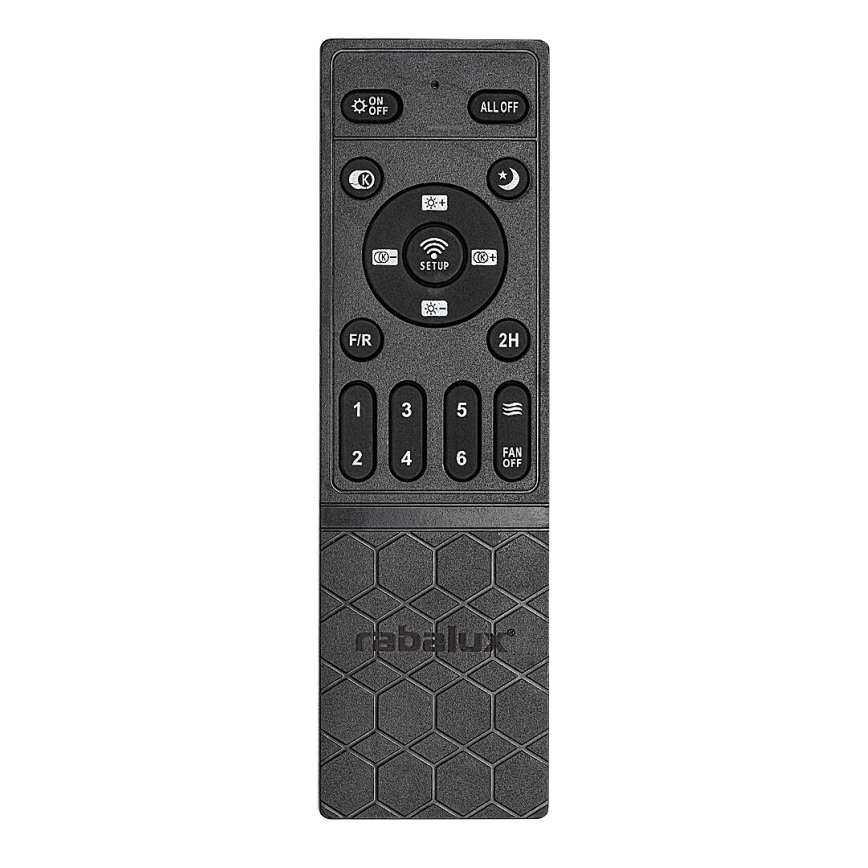 Rabalux - LED Hämardatav laeventilaator valgustiga LED/40W/230V 3000/4000/6000K Wi-Fi + kaugjuhtimispult