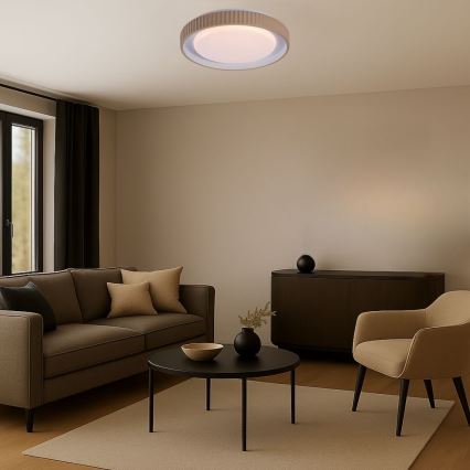 Rabalux - hämardatav LED-laevalgusti LED/48W/230V 3000–6500 K, läbimõõt 49,5 cm, koos kaugjuhtimispuldiga