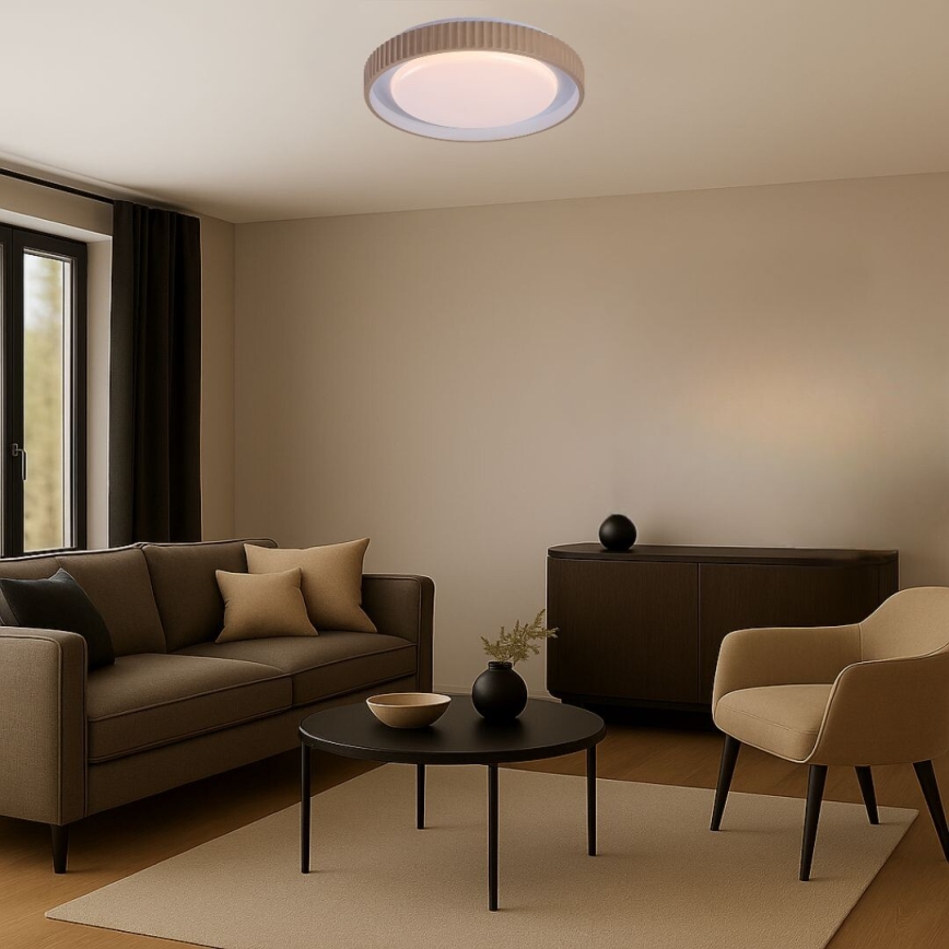 Rabalux - hämardatav LED-laevalgusti LED/48W/230V 3000–6500 K, läbimõõt 49,5 cm, koos kaugjuhtimispuldiga