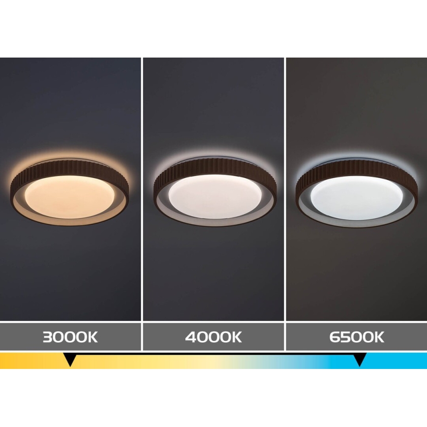 Rabalux - hämardatav LED-laevalgusti LED/48W/230V 3000–6500 K, läbimõõt 49,5 cm, koos kaugjuhtimispuldiga