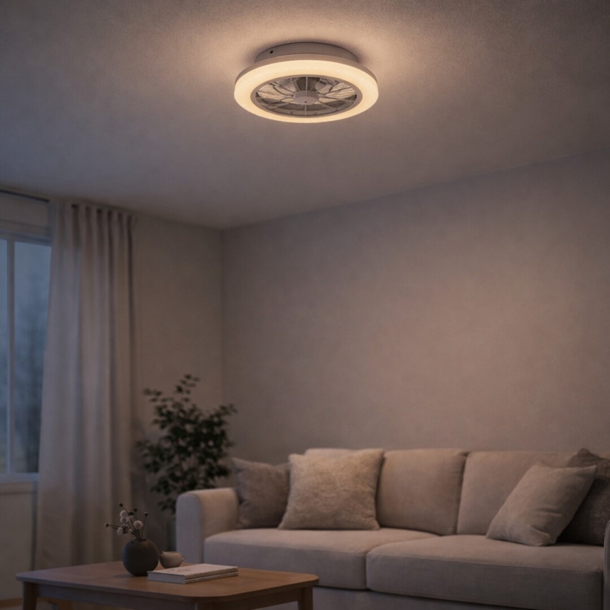 Rabalux - hämardatav laelamp ventilaatoriga LED/24W/230V 3000-6500K + kaugjuhtimispult