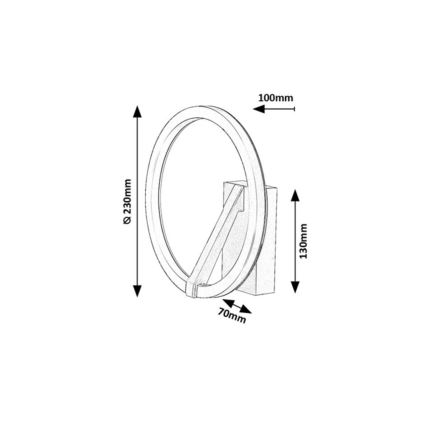 Rabalux - LED seinavalgusti LED/8W/230V 3000K