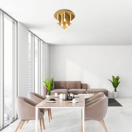 Rabalux - laevalgusti 13xG9/5W/230V kuldne, läbimõõt 34 cm