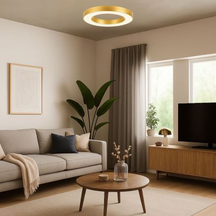 Rabalux - LED laevalgusti LED/24W/230V 3000/4000/6500K läbimõõt 40 cm kuldne