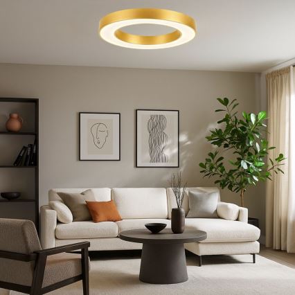 Rabalux - hämardatav laelamp LED/45W/230V 3000-6500K läbimõõduga 60 cm kuldne + kaugjuhtimispult