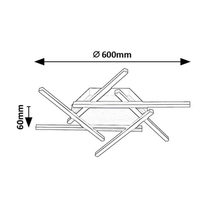 Rabalux - LED Pinnale kinnitatav lühter LED/40W/230V 3000K