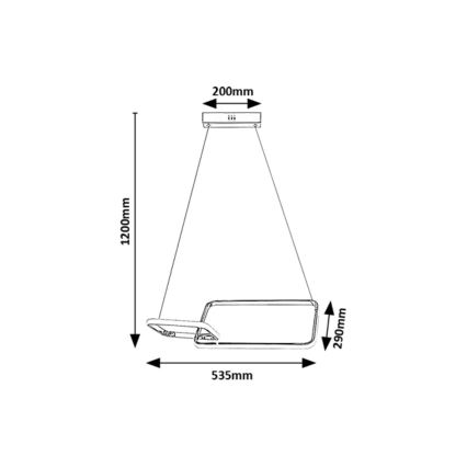 Rabalux - LED Pinnale kinnitatav lühter LED/36W/230V 4000K