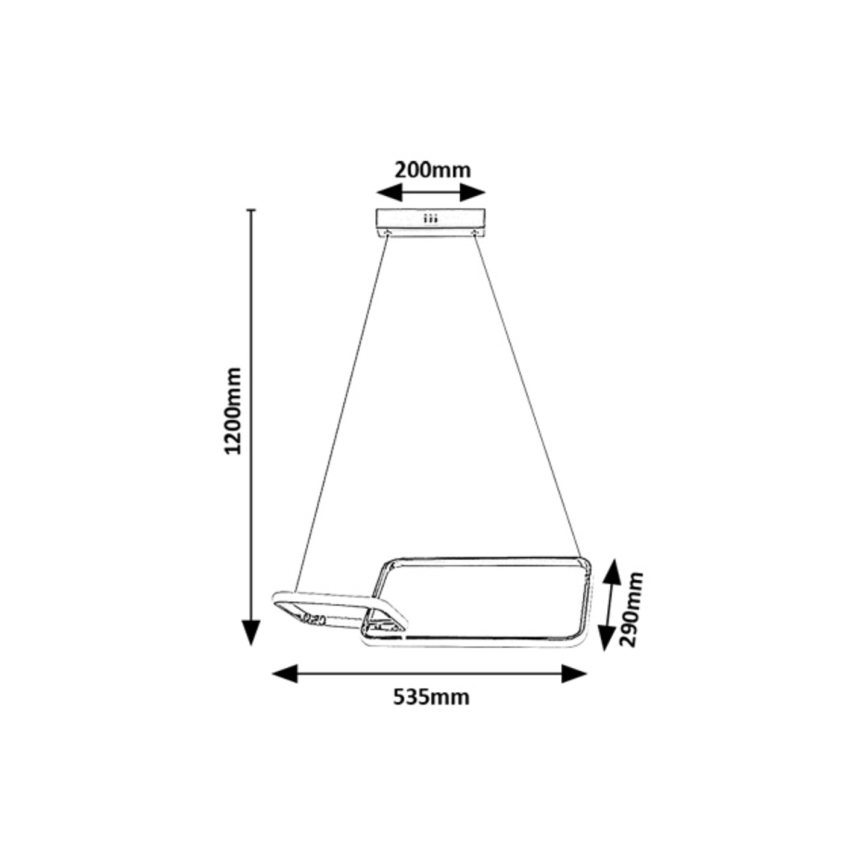 Rabalux - LED Pinnale kinnitatav lühter LED/36W/230V 4000K