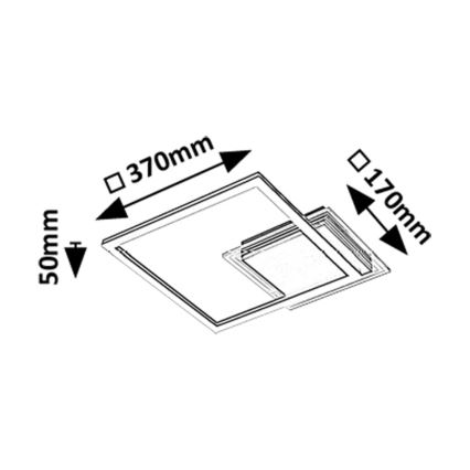Rabalux - LED laelamp LED/24W/230V 3000K 37x37 cm