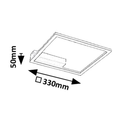 Rabalux - LED laevalgusti LED/24W/230V 3000K 33x33 cm