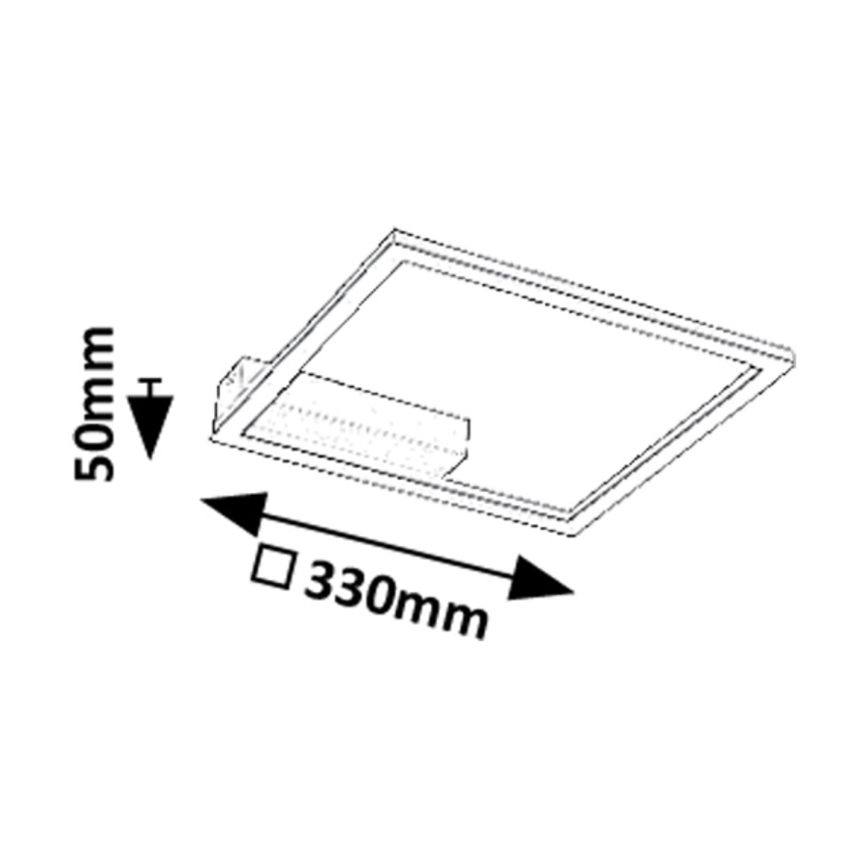 Rabalux - LED laevalgusti LED/24W/230V 3000K 33x33 cm