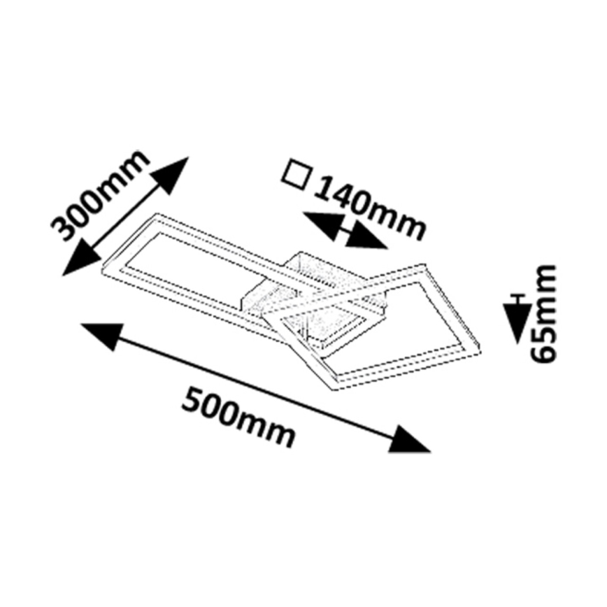 Rabalux - LED laevalgusti LED/24W/230V 3000K 30x50 cm