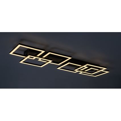 Rabalux - LED hämardatav laevalgusti LED/40W/230V 3000-6500K 33x100 cm must + kaugjuhtimispult
