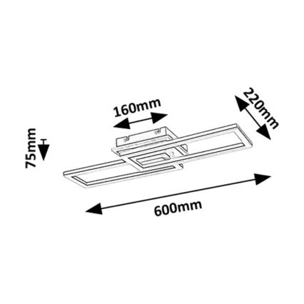 Rabalux - LED Hämardatav laevalgusti LED/30W/230V 3000-6500K + kaugjuhtimispult 22x60 cm