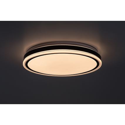 Rabalux - LED-hämardatav laelamp LED/20W/230V 3000-6500K läbimõõt 38,5 cm must + kaugjuhtimispult