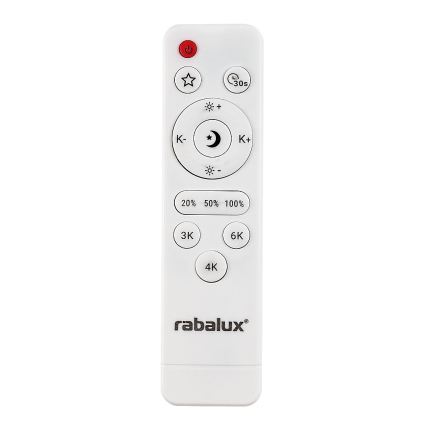 Rabalux - LED-hämardatav laelamp LED/20W/230V 3000-6500K läbimõõt 38,5 cm must + kaugjuhtimispult