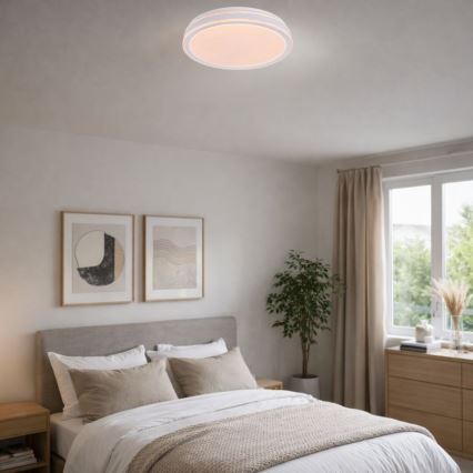 Rabalux - Hämardatav LED-laelamp LED/23W/230V 3000-6500K Ø 38,5 cm must + kaugjuhtimispult