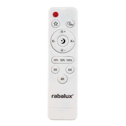 Rabalux - Hämardatav LED-laelamp LED/23W/230V 3000-6500K Ø 38,5 cm must + kaugjuhtimispult