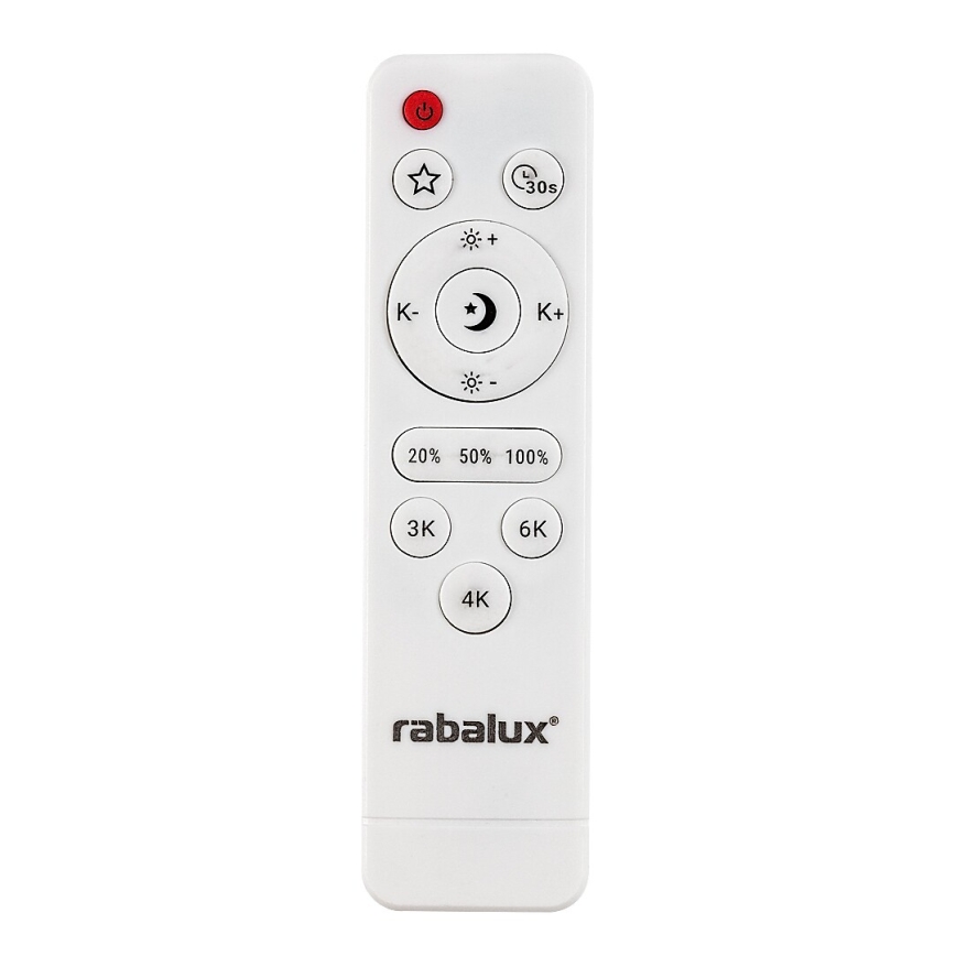 Rabalux - Hämardatav LED-laelamp LED/23W/230V 3000-6500K Ø 38,5 cm must + kaugjuhtimispult