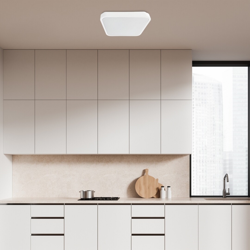 Rabalux - LED Hämardatav laevalgusti vannituppa LED/36W/230V 3000-6000K IP44 42x42 cm valge + kaugjuhtimispult