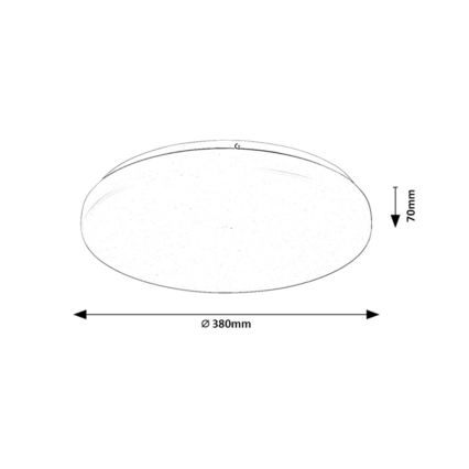 Rabalux - hämardatav LED-laevalgusti LED/34W/230V 3000-6500K läbimõõt 38 cm + kaugjuhtimispult