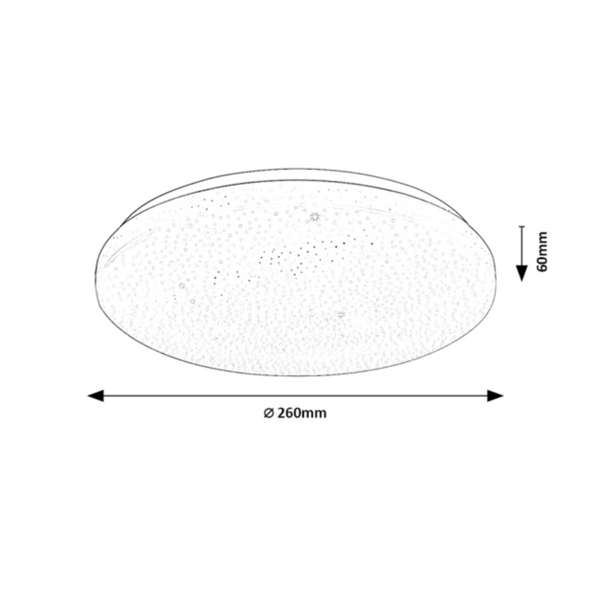 Rabalux - LED hämardatav laevalgusti LED/12W/230V 3000-6500K läbimõõt 26 cm + kaugjuhtimispult