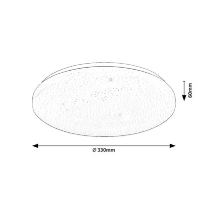 Rabalux - LED hämardatav laelamp LED/22W/230V 3000-6500K läbimõõt 33 cm + kaugjuhtimispult