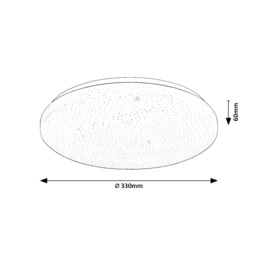 Rabalux - LED hämardatav laelamp LED/22W/230V 3000-6500K läbimõõt 33 cm + kaugjuhtimispult