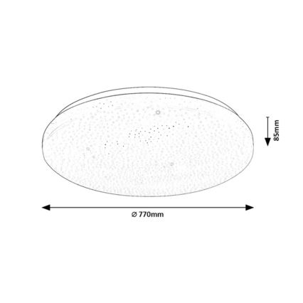 Rabalux - LED hämardatav laelamp LED/80W/230V 3000-6500K läbimõõduga 77 cm + kaugjuhtimispult