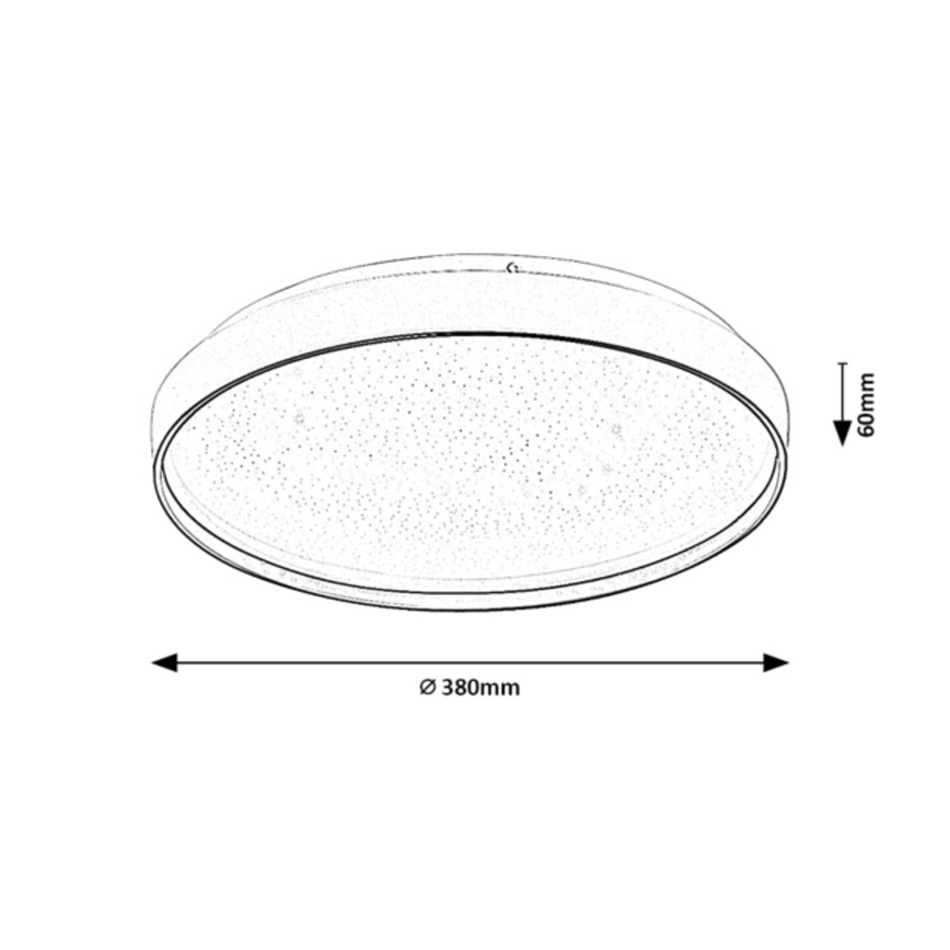 Rabalux - LED hämardatav laevalgusti LED/34W/230V 3000-6500K läbimõõt 38 cm + kaugjuhtimispult