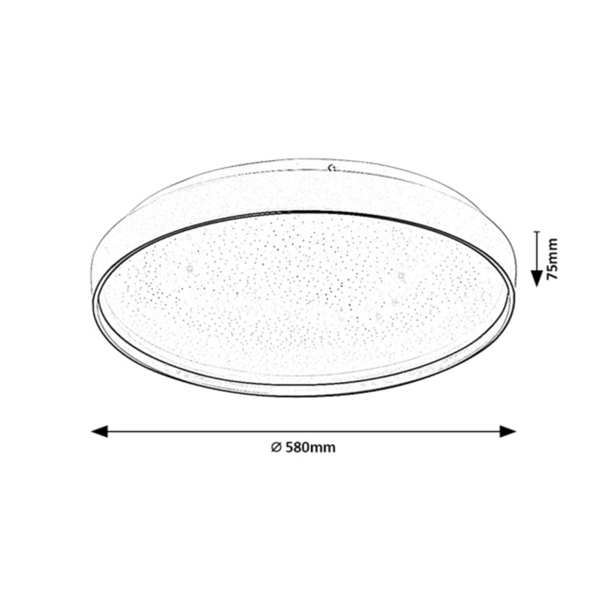 Rabalux - LED hämardatav laelamp LED/60W/230V 3000-6500K läbimõõt 58 cm + kaugjuhtimispult