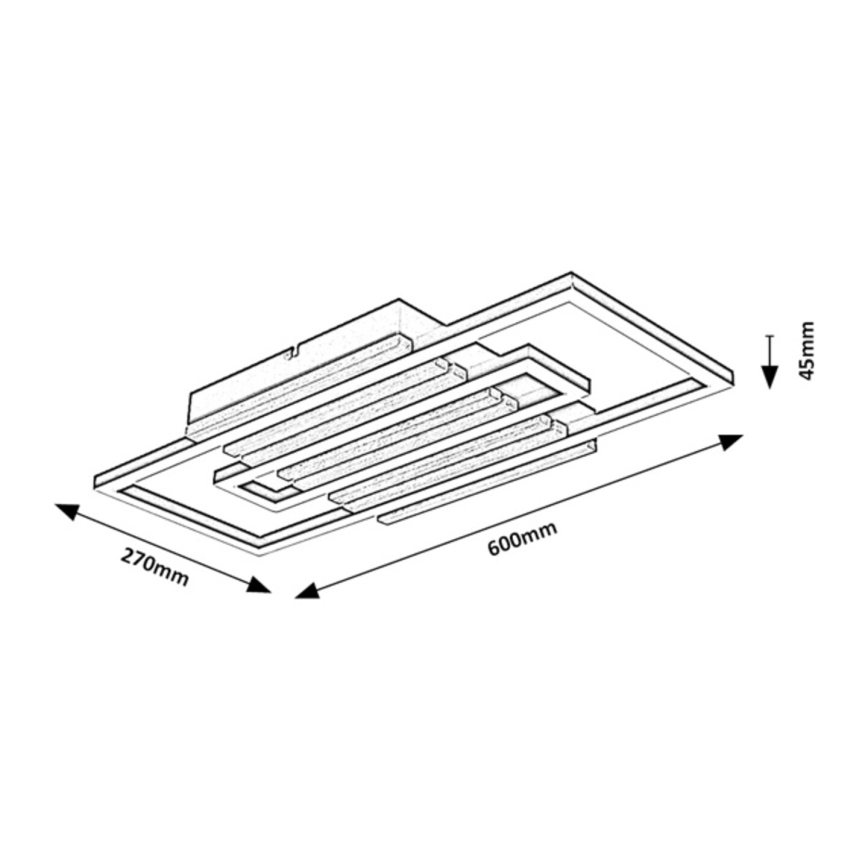 Rabalux - LED laevalgusti LED/28W/230V 3000/4500/6000K