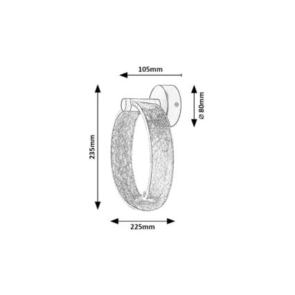 Rabalux - LED-seinavalgusti LED/6W/230V