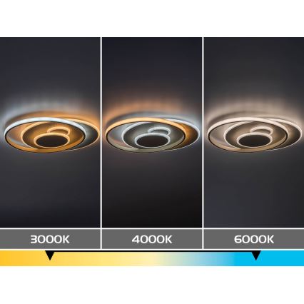 Rabalux - LED hämardatav laelamp LED/57W/230V 3000-6000K 48,5x40 cm + kaugjuhtimispult