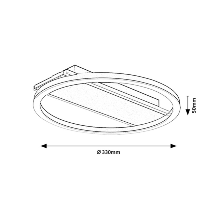 Rabalux - LED laelamp LED/24W/230V Ø 33 cm