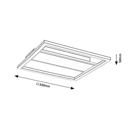 Rabalux - LED laelamp LED/24W/230V 33x33 cm
